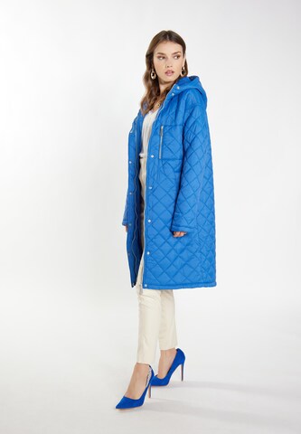 faina Between-Seasons Coat 'Tassia' in Blue