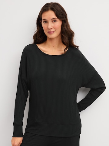 CALIDA Slaapshirt 'Feminine Lounge' in Zwart