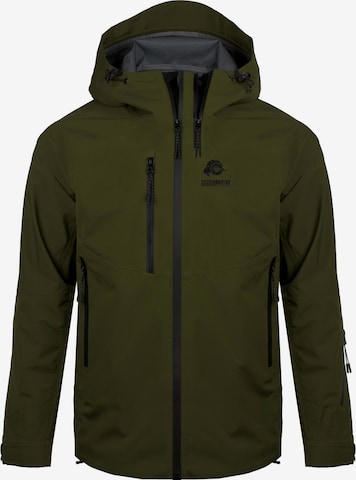 Guggen Mountain Performance Jacket 'Allwetter Jacke H07 3-Lagen Hardshell Wanderjacke' in Green: front