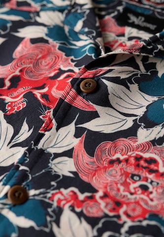 Superdry Regular Fit Hemd 'Hawaii' in Blau
