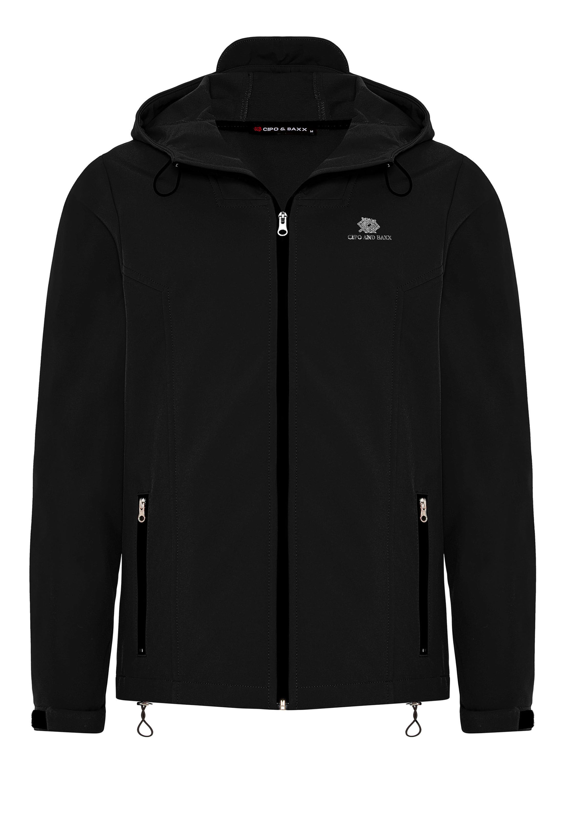 Veste mi-saison CIPO & BAXX en noir : devant