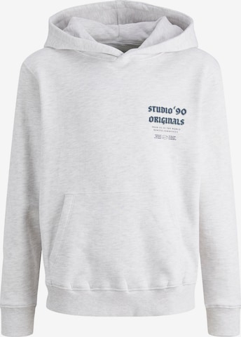Jack & Jones Junior Sweatshirt in Wit: voorkant