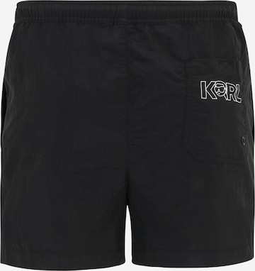 Karl Lagerfeld Badeshorts 'Ikonik 2.0' in Schwarz