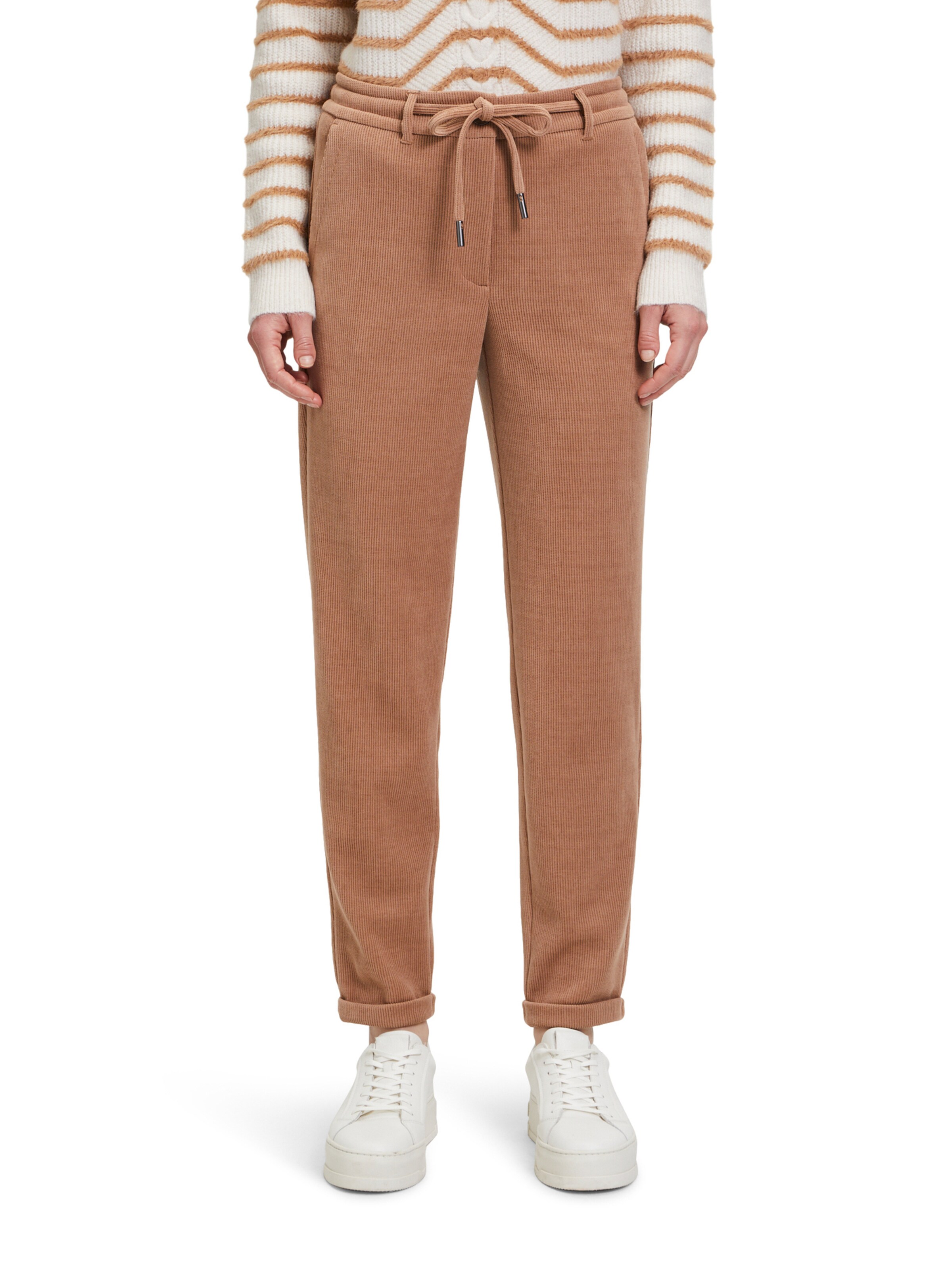 Loosefit Pantaloni di Betty & Co in marrone: frontale