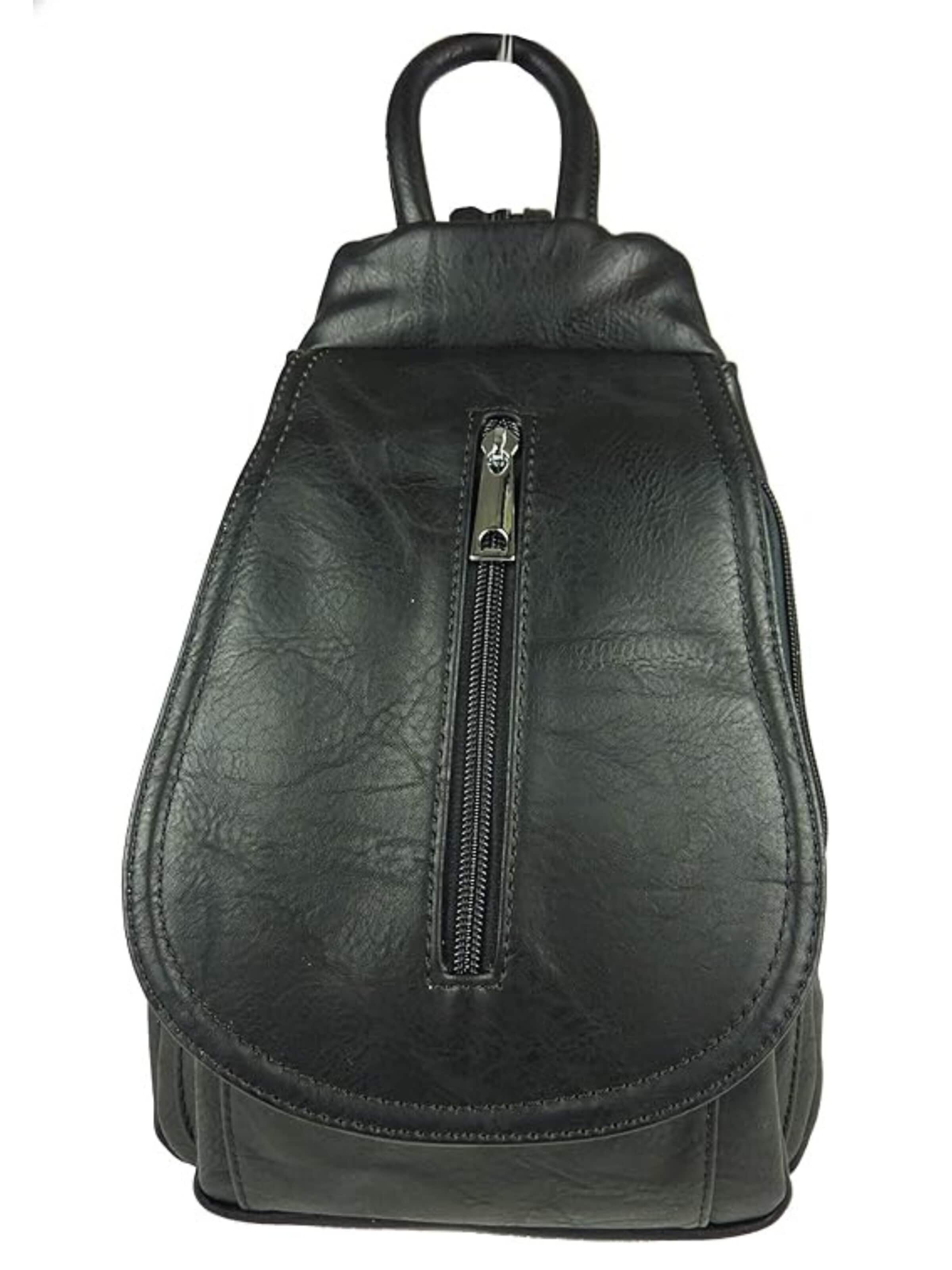 Kumixi Backpack in Black: front