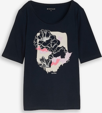 Tricou de la TOM TAILOR pe albastru: față