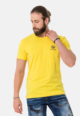 CIPO & BAXX T-Shirt in Gelb: predná strana