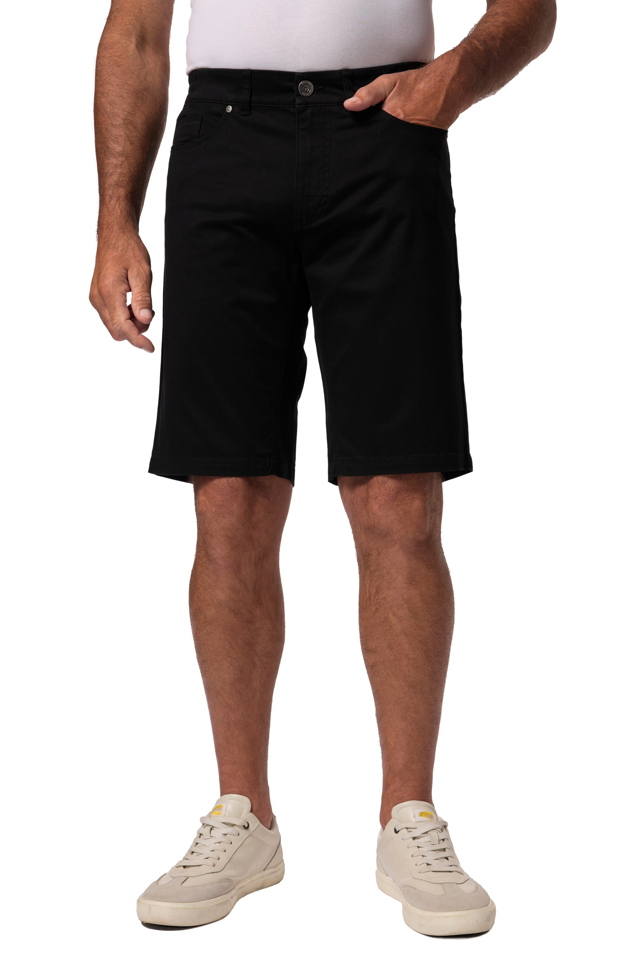 Boston Park Loose fit Trousers in Black: front