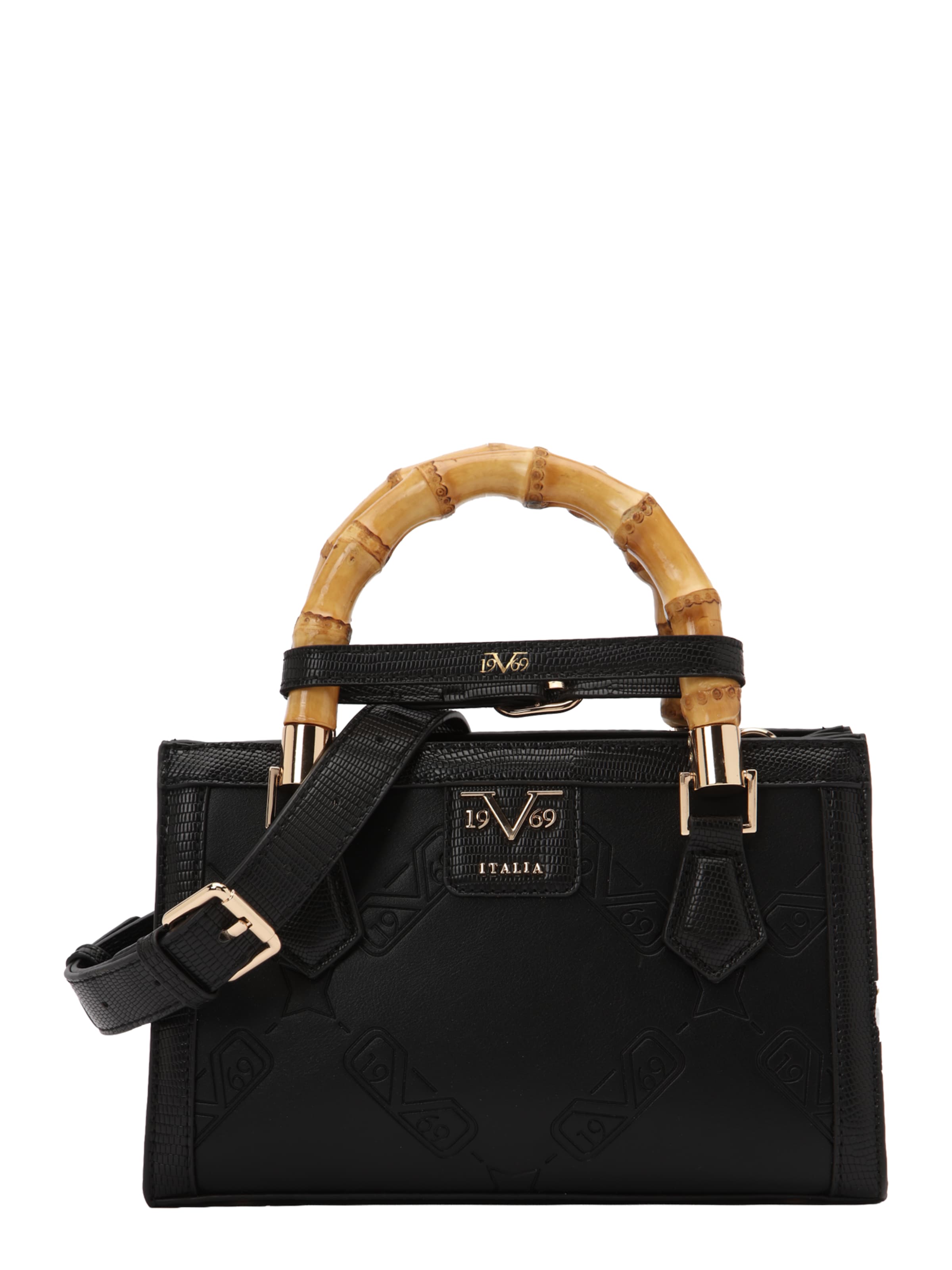 19V69 ITALIA Дамска чанта 'Lene' в черно: отпред