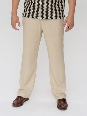 Dxnmxrk Loose fit Pants 'DXGaston' in Beige: front
