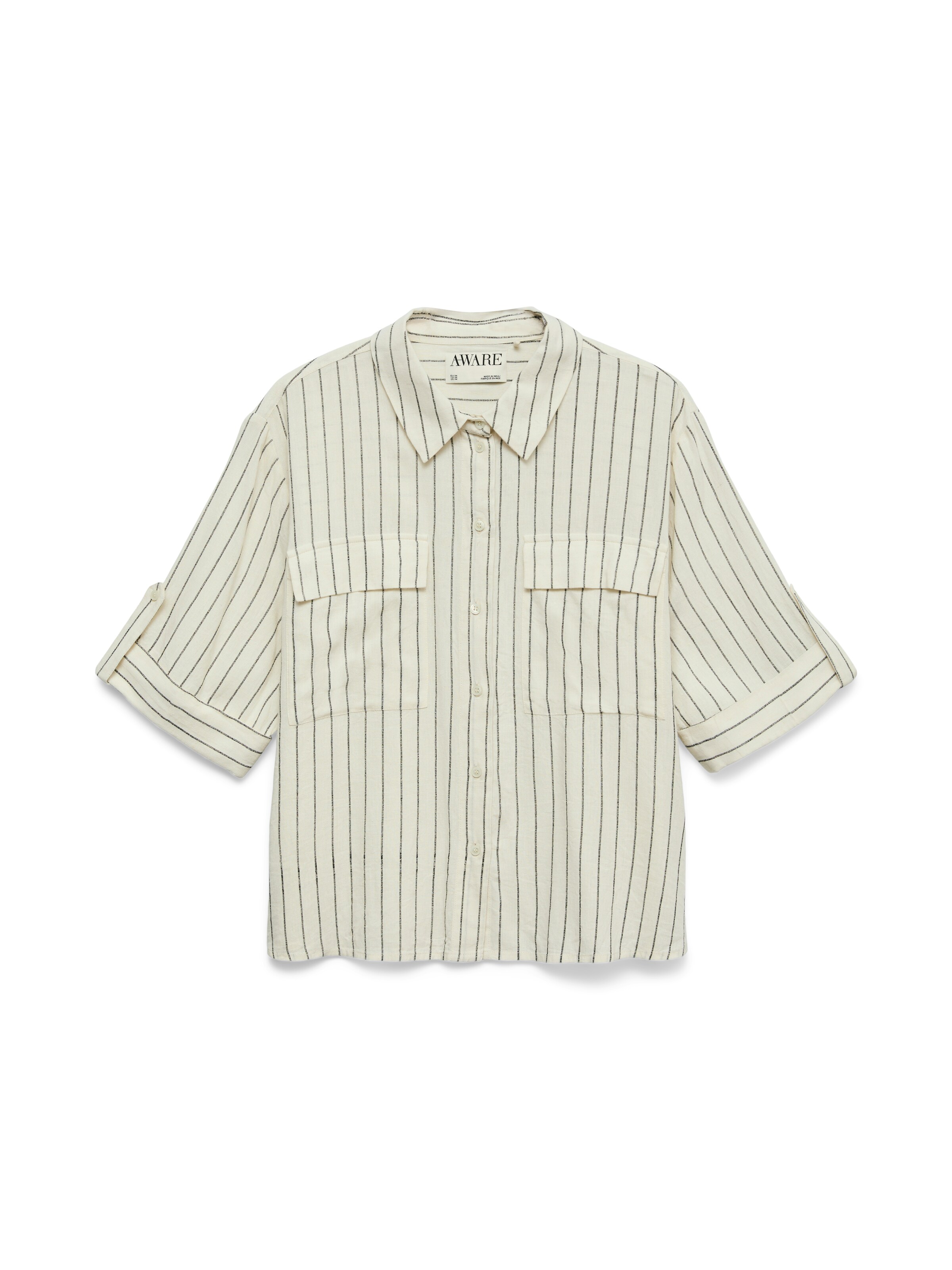 Chemisier 'AWRYDER FABIANA' VERO MODA en blanc : devant