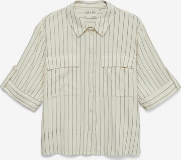 Chemisier 'AWRYDER FABIANA' VERO MODA en blanc : devant