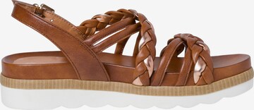 MARCO TOZZI Strap Sandals in Brown