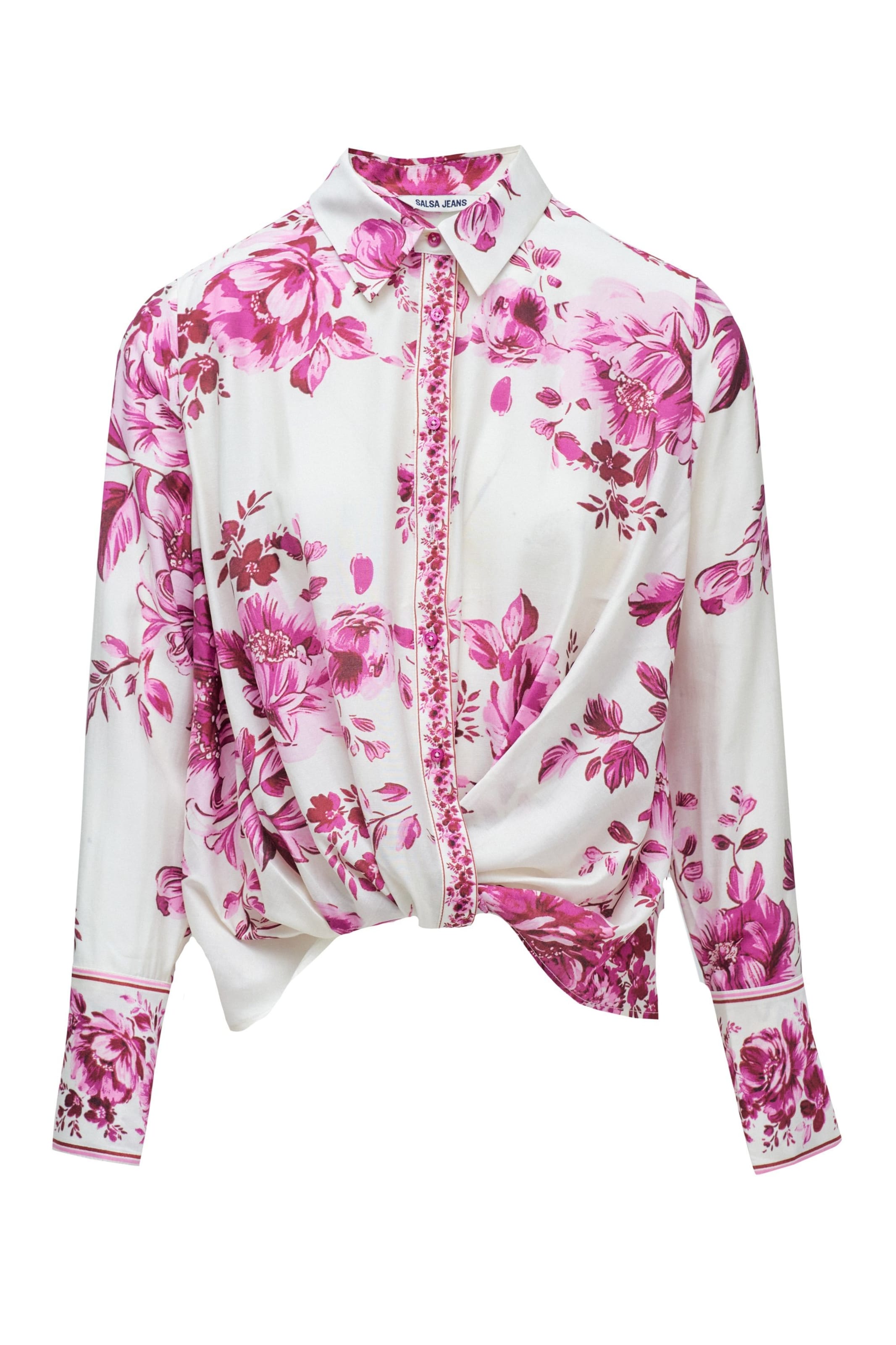 Salsa Jeans Bluse in Pink: Vorderseite