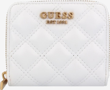 Porte-monnaies GUESS en blanc : devant