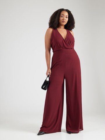 Tuta jumpsuit 'CASIA' di WAL G. in rosso: frontale