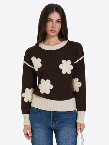 Imily Bela Pullover i brun: forside