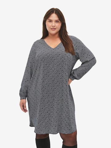 Robe 'Caanni' Zizzi en bleu : devant