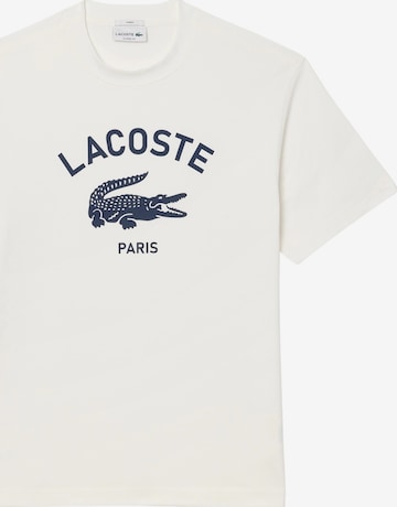 balts LACOSTE T-Krekls: no priekšpuses