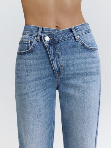 Largi Jeans de la Pull&Bear pe albastru