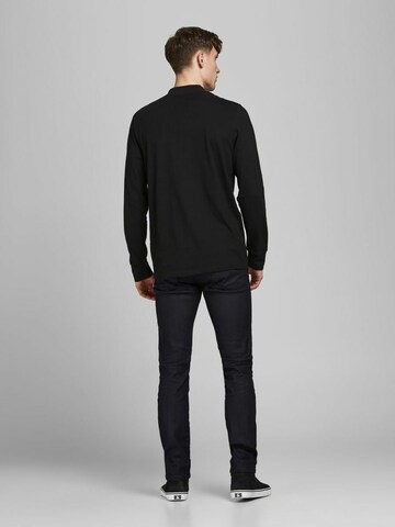 JACK & JONES Slimfit Jeans 'Tim' in Zwart