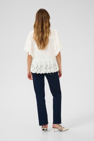 CULTURE Blouse 'CUhawaii' in Wit