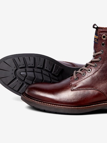 JACK & JONES Veterboots 'Tanner' in Bruin