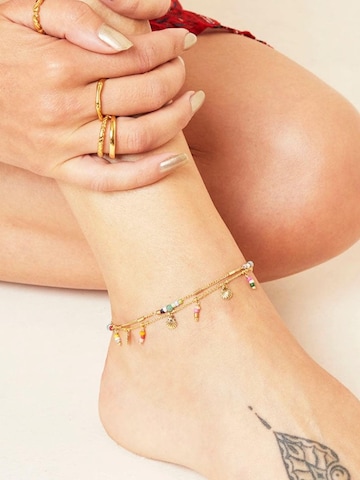 Cala Rose Foot jewelry 'BEACH' in Gold
