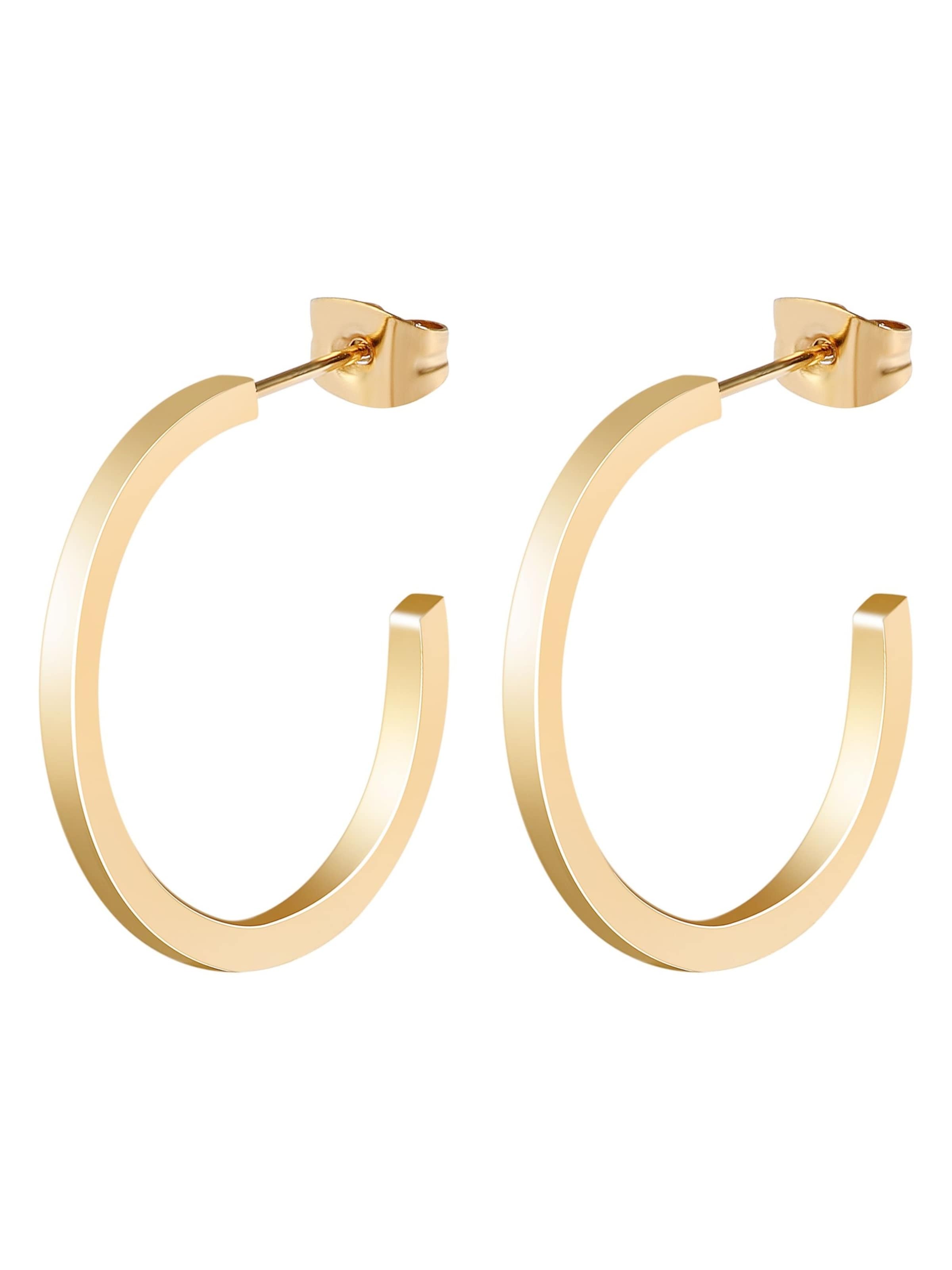 Akzent Earrings 'Nula, langlebig' in Gold: front