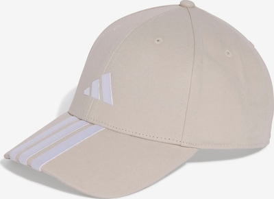 ADIDAS SPORTSWEAR Boné desportivo '3-Stripes New Logo Baseball' em bege / branco, Vista do artigo
