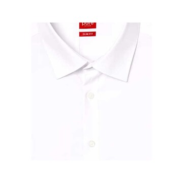 Hatico Regular Fit Langarm Freizeithemd in Weiß