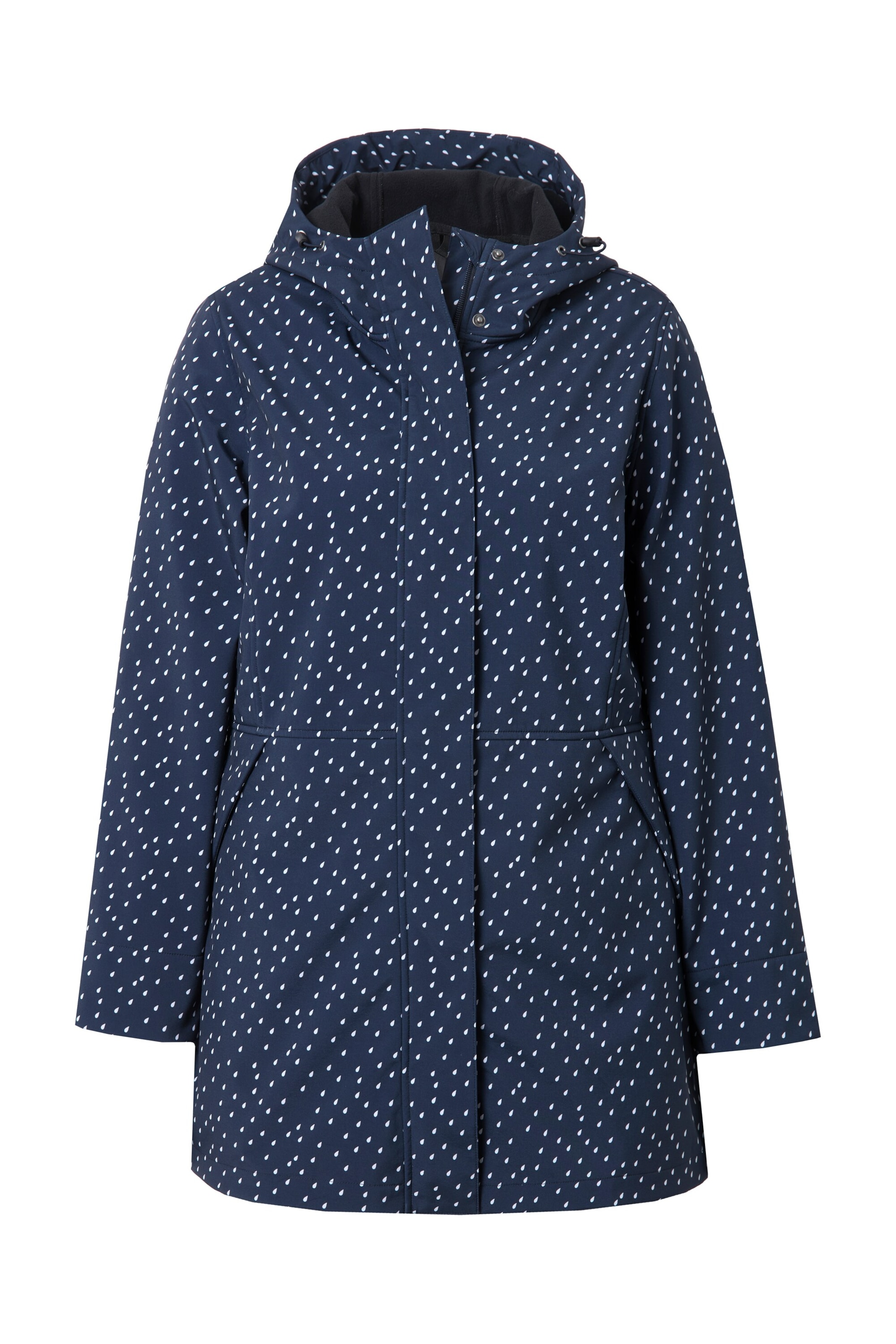 Ulla Popken Tussenjas in Blauw: voorkant