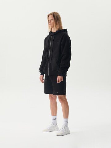 Ossy Homer Sweatshirt 'Zip Hoodie Heavy Cotton 450 Gsm' in Black