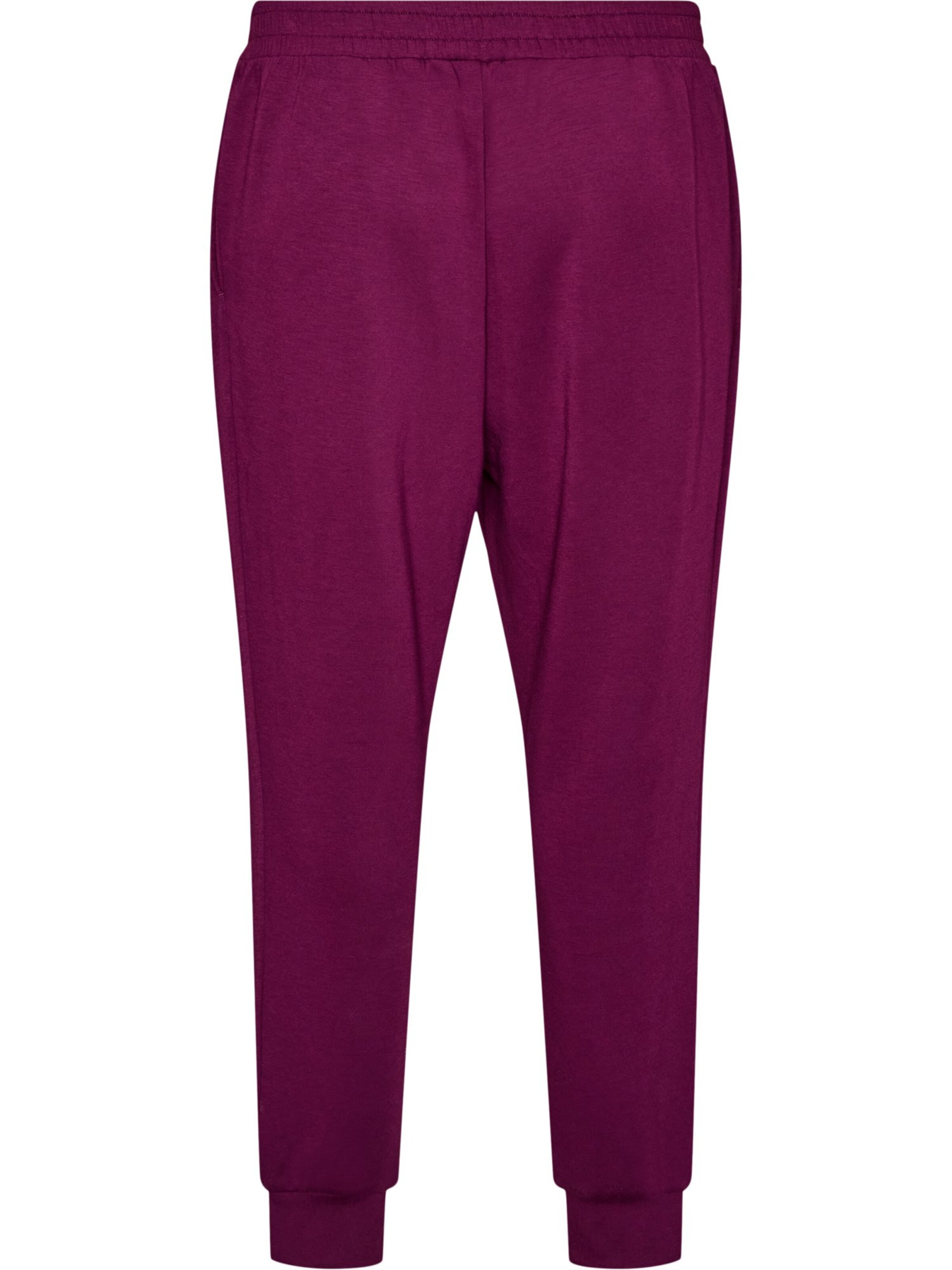 Zizzi Tapered Nadrág 'MALISA' - lila: elől
