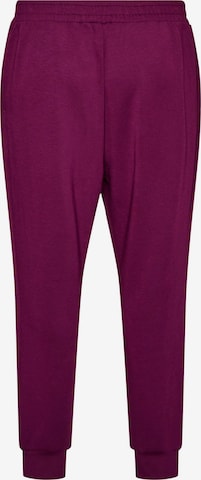 Effilé Pantalon 'MALISA' Zizzi en violet : devant