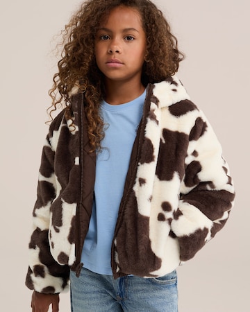 WE Fashion Winter Jacket in Beige: front