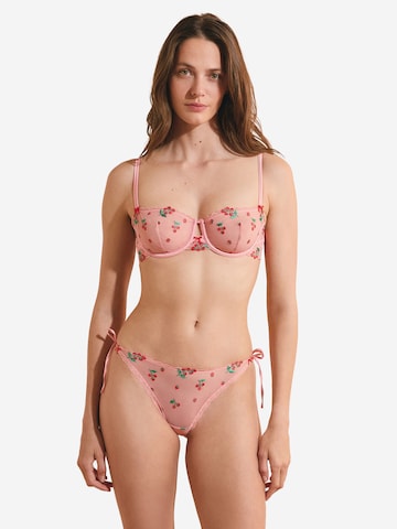 ETAM Balconette BH 'Tomato Love' in Roze: voorkant
