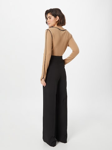 BOSS Black Wide leg Pleated Pants 'Tacilana' in Black