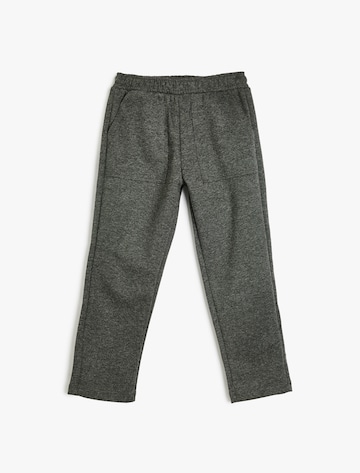 Koton Tapered Trousers in Grey: front