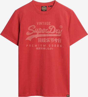 T-Shirt Superdry en rouge : devant