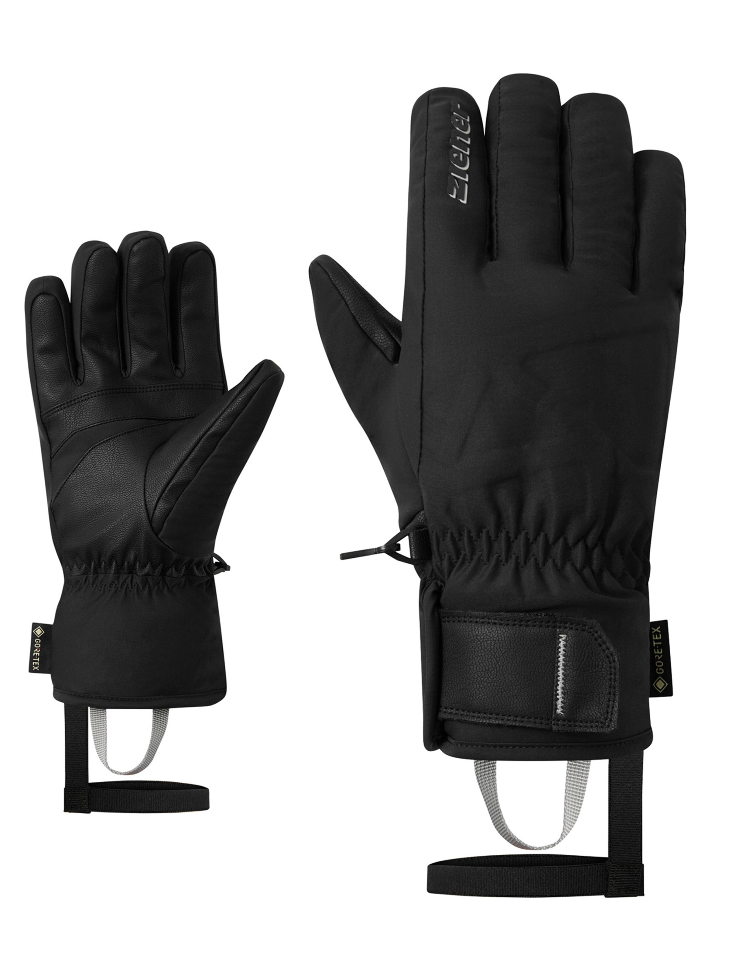ZIENER Athletic Gloves 'GUULSI-Z' in Black: front