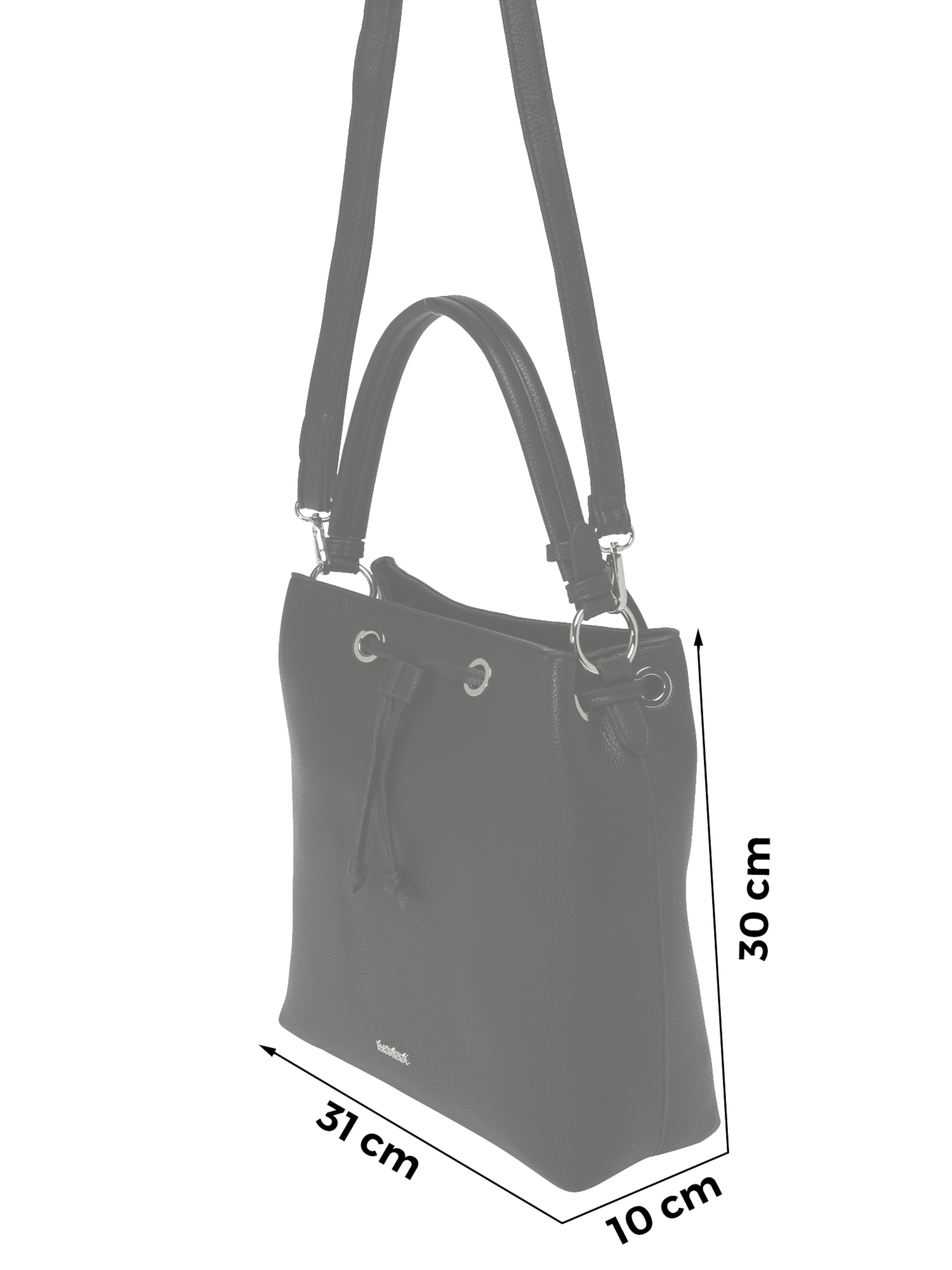 L.CREDI Pouch 'Ebony' in Black