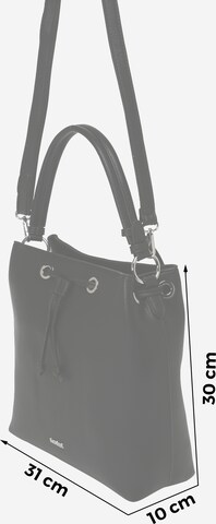 L.CREDI Vrečasta torba 'Ebony' | črna barva