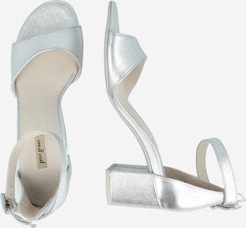 Paul Green Strap sandal in Silver