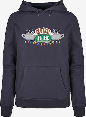 Sweat-shirt 'Friends - Central Perk Christmas Lights' ABSOLUTE CULT en bleu : devant
