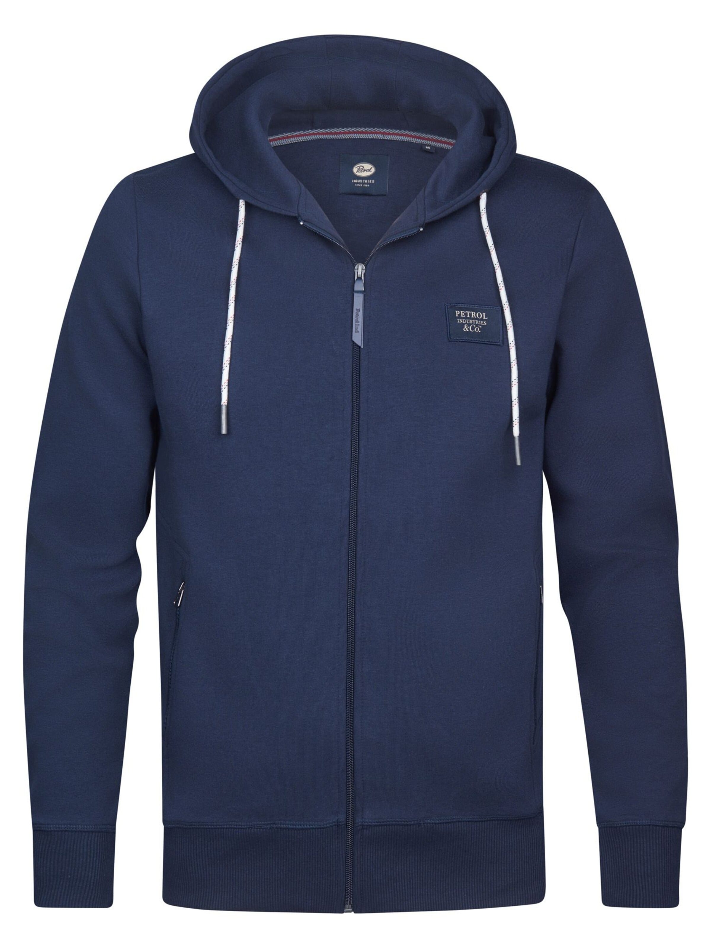 PETROL INDUSTRIES MEN Sweatjacke‌‌‌‌‌‌‌‌‌‌ in Blau: Vorderseite