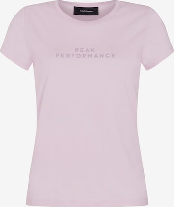 PEAK PERFORMANCE T-Shirt in Pink: predná strana