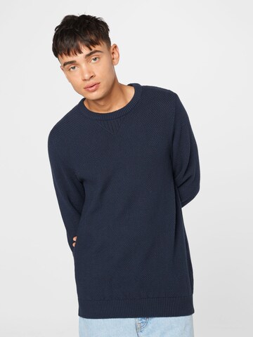 By Garment Makers Sweater in Blue: front