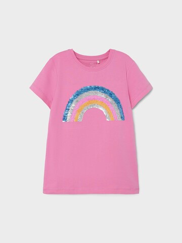 T-Shirt NAME IT en rose : devant