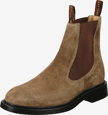 GANT Chelsea boots in Groen: voorkant